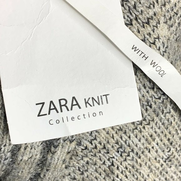 Zara Knit Collection Wool Blend Mock Neck Pullover Sweater - Picture 6 of 8